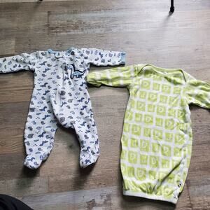 Baby soy and swiggles 0-3 month sleepers bundle